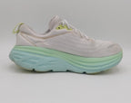 Hoka Bondi 8 running shoes, UK 8.5, excellent condition maximum cushioned footwear.