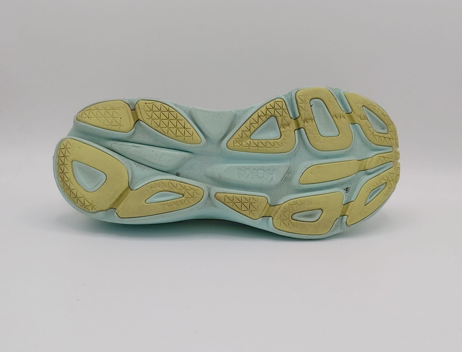 Hoka Bondi 8 running shoes, UK 8.5, excellent condition maximum cushioned footwear.