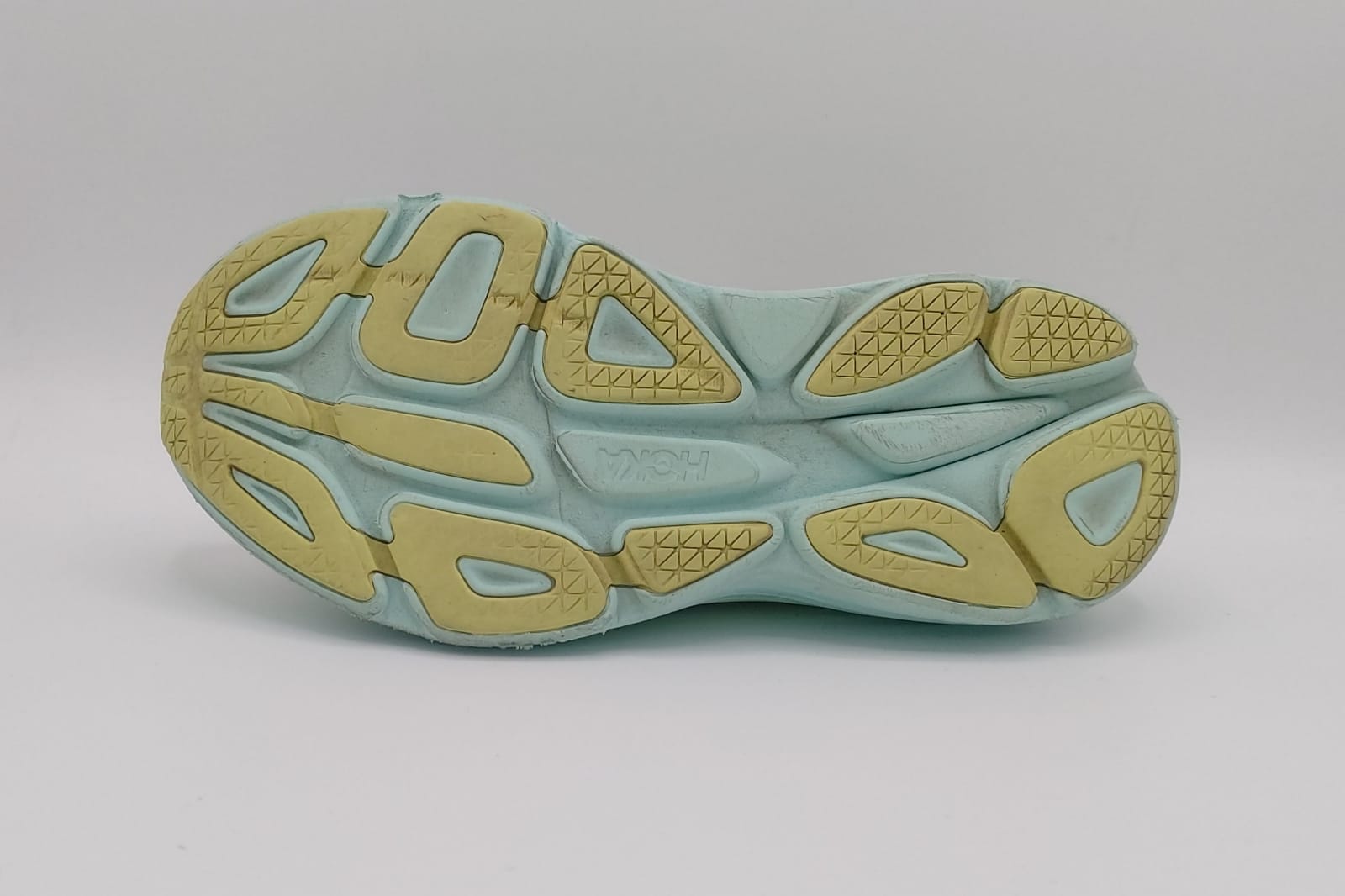 Hoka Bondi 8 running shoes, UK 8.5, excellent condition maximum cushioned footwear.