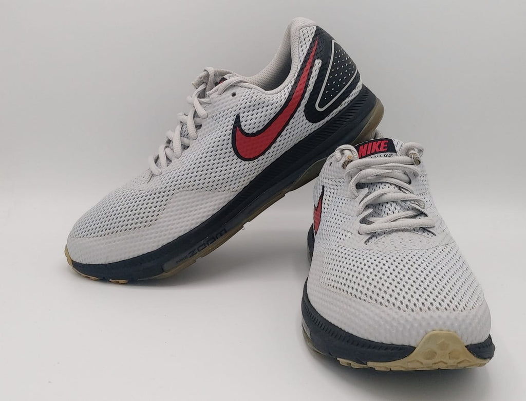 Nike Zoom All Out running shoes, US 9.5 UK 8.5 EUR 43, premium condition cushioned performance footwear.