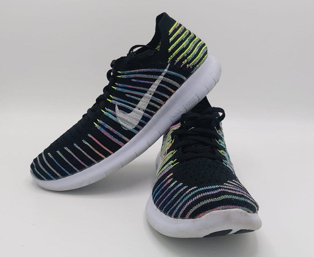 Nike Free RN Flyknit shoes, US 7.5 UK 5 EUR 38.5, excellent condition lightweight flexible footwear.