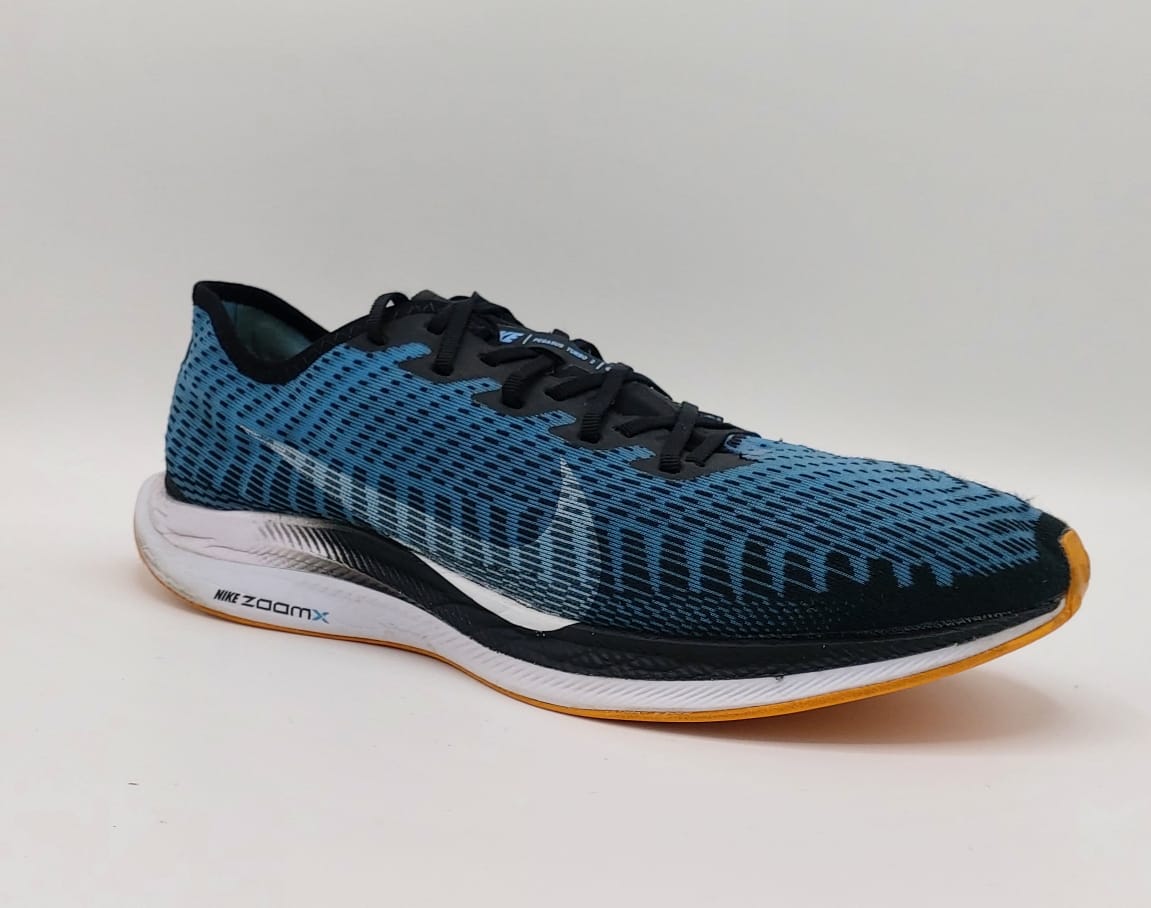 Nike ZoomX running shoes, US 10.5 UK 9.5 EUR 44.5, excellent condition lightweight performance footwear.