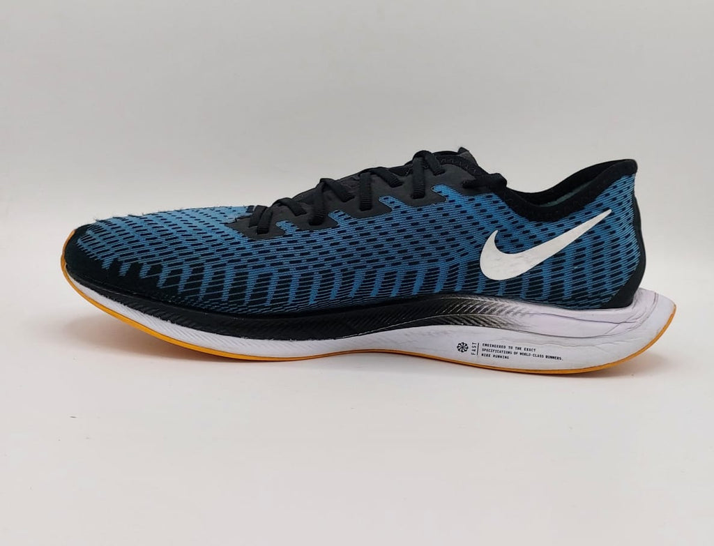 Nike ZoomX running shoes, US 10.5 UK 9.5 EUR 44.5, excellent condition lightweight performance footwear.