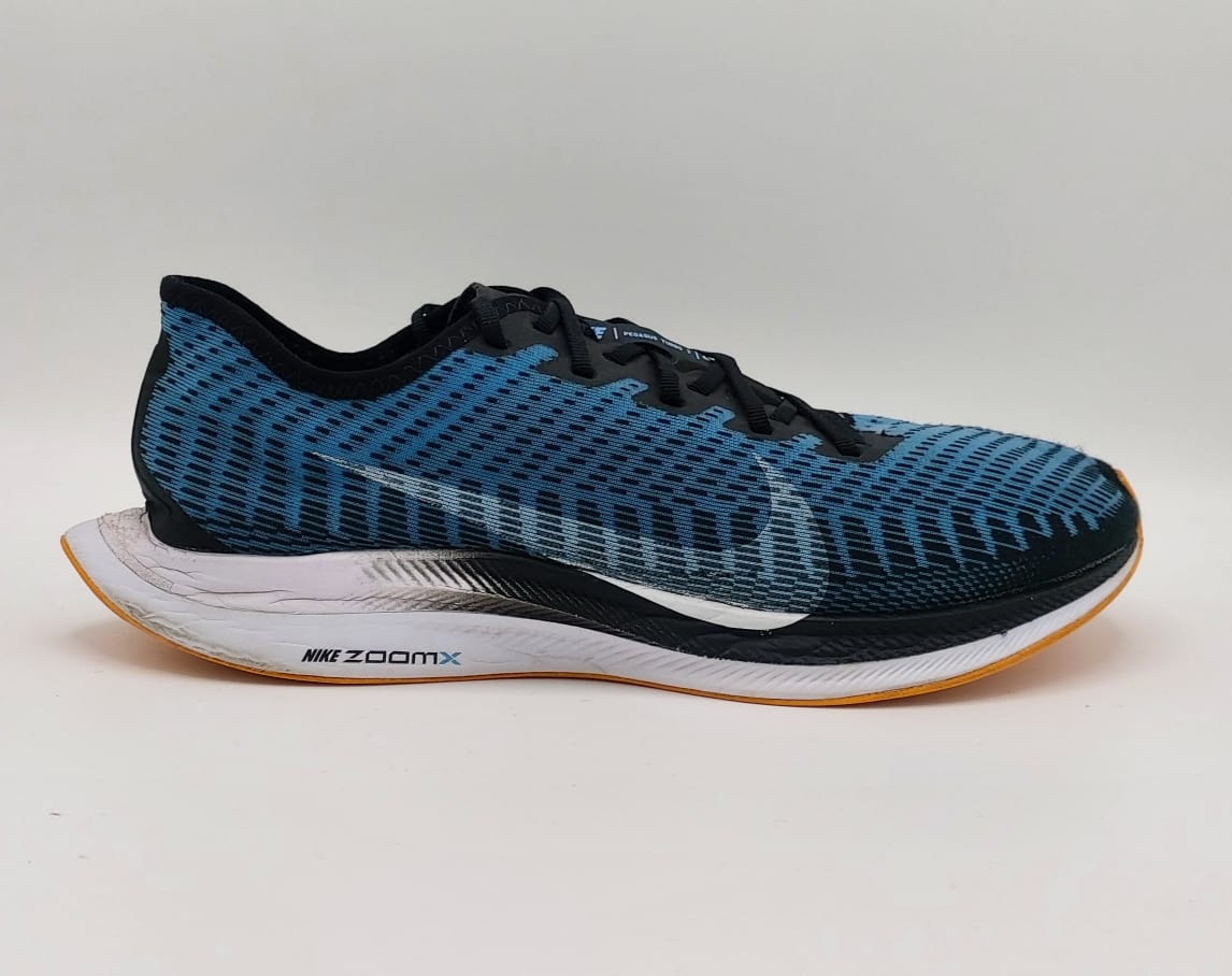 Nike ZoomX running shoes, US 10.5 UK 9.5 EUR 44.5, excellent condition lightweight performance footwear.