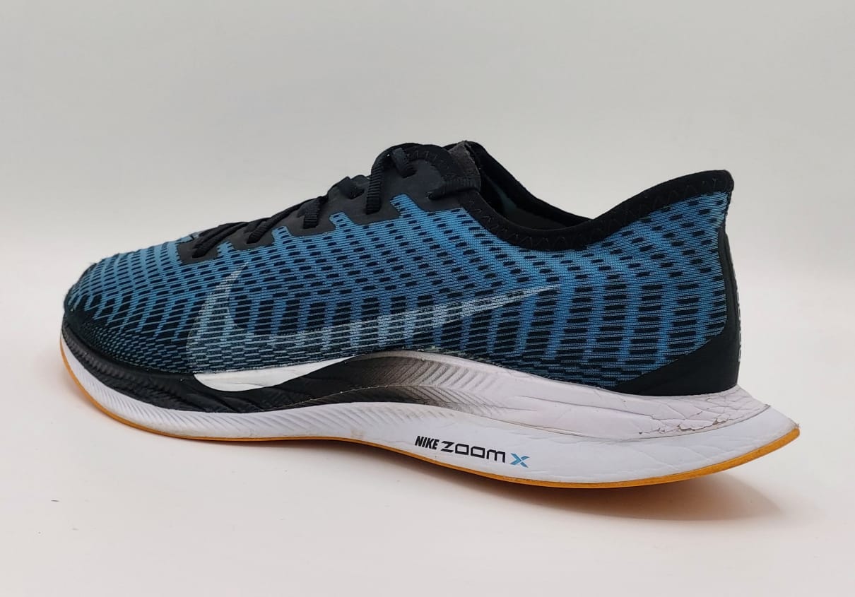 Nike ZoomX running shoes, US 10.5 UK 9.5 EUR 44.5, excellent condition lightweight performance footwear.
