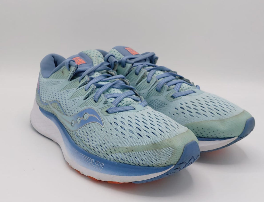 Saucony ISO Series running shoes, US 10 UK 8 EUR 42, excellent condition cushioned performance footwear.