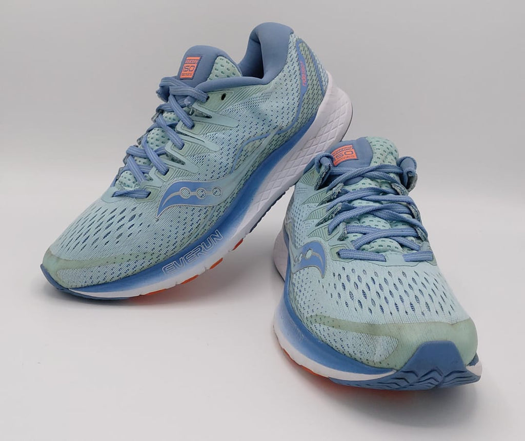Saucony ISO Series running shoes, US 10 UK 8 EUR 42, excellent condition cushioned performance footwear.