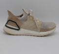 Adidas Ultraboost 19 shoes, US 8 UK 6.5, excellent condition cushioned running footwear.