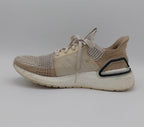 Adidas Ultraboost 19 shoes, US 8 UK 6.5, excellent condition cushioned running footwear.