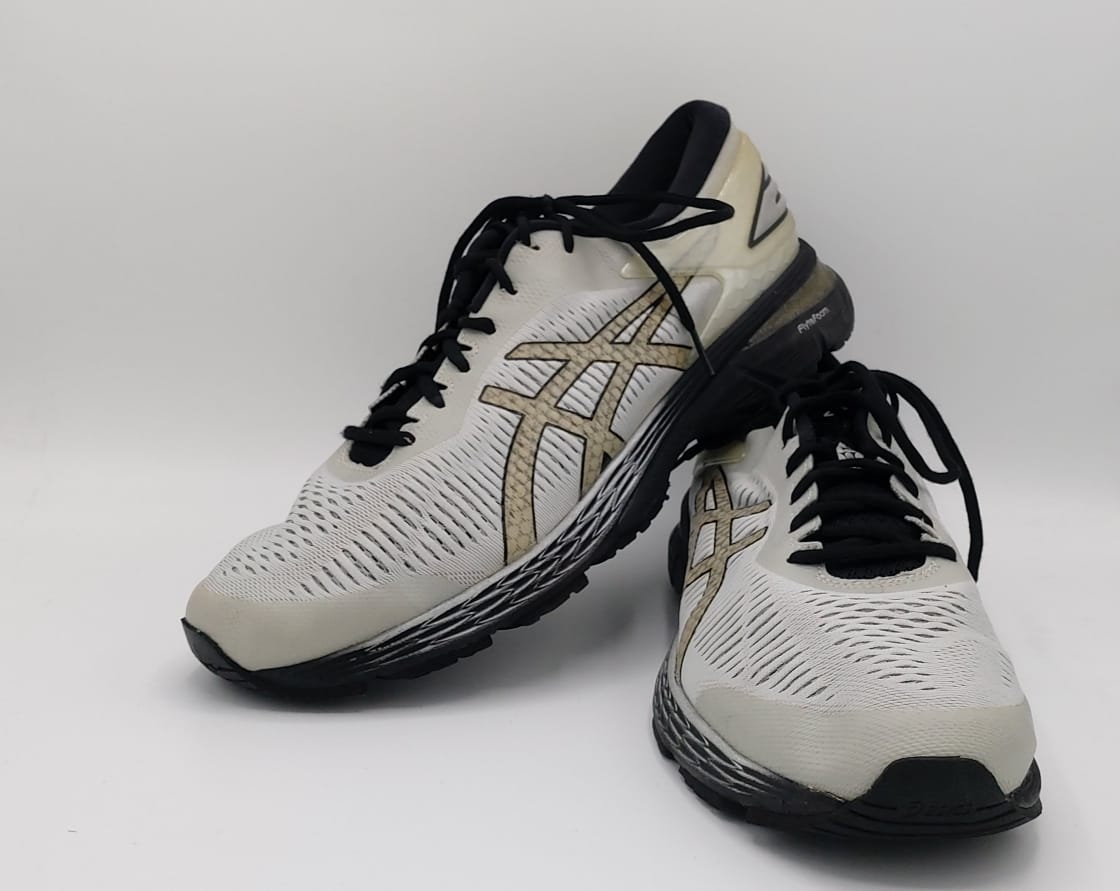 ASICS Gel Kayano 25 running shoes, US 12 EUR 46.5, excellent condition stability footwear.