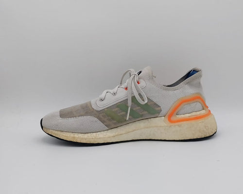 Adidas Ultraboost shoes, US 10.5 UK 10, excellent condition cushioned performance footwear.