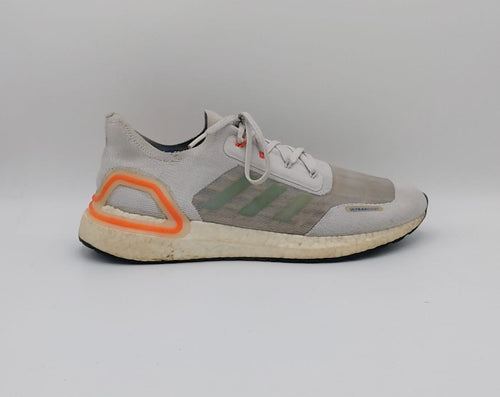 Adidas Ultraboost shoes, US 10.5 UK 10, excellent condition cushioned performance footwear.
