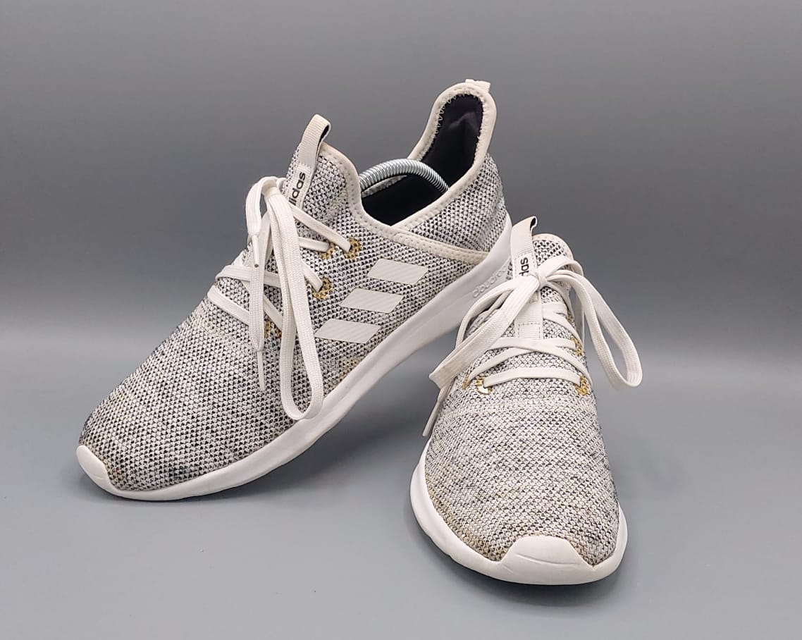 Adidas Cloudfoam shoes, US 8.5 UK 7, excellent condition lightweight cushioned casual footwear.