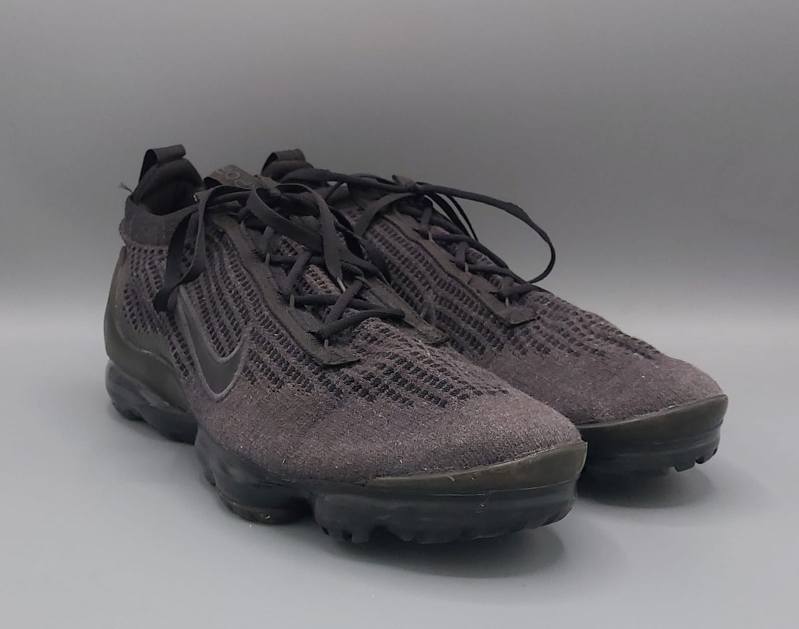 Nike VaporMax running shoes, US 12 UK 11 EUR 46, excellent condition lightweight air cushioning performance footwear.