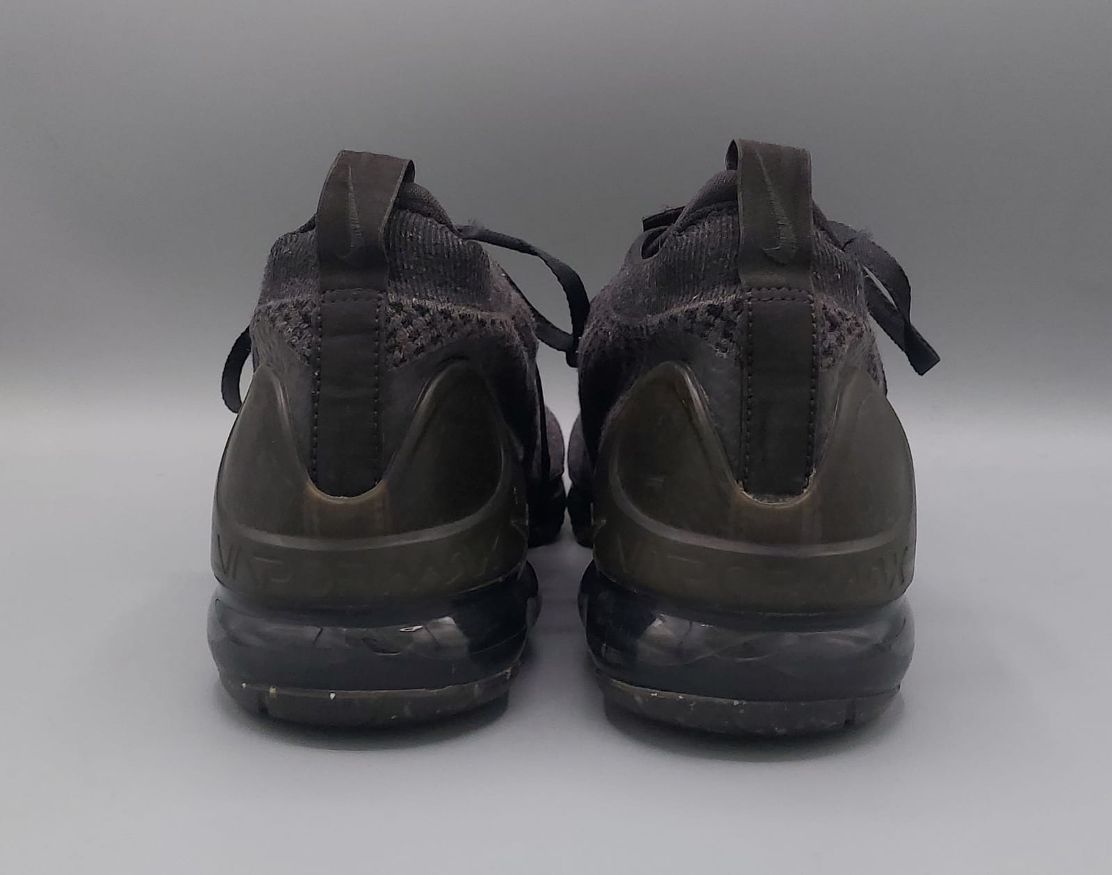 Nike VaporMax running shoes, US 12 UK 11 EUR 46, excellent condition lightweight air cushioning performance footwear.