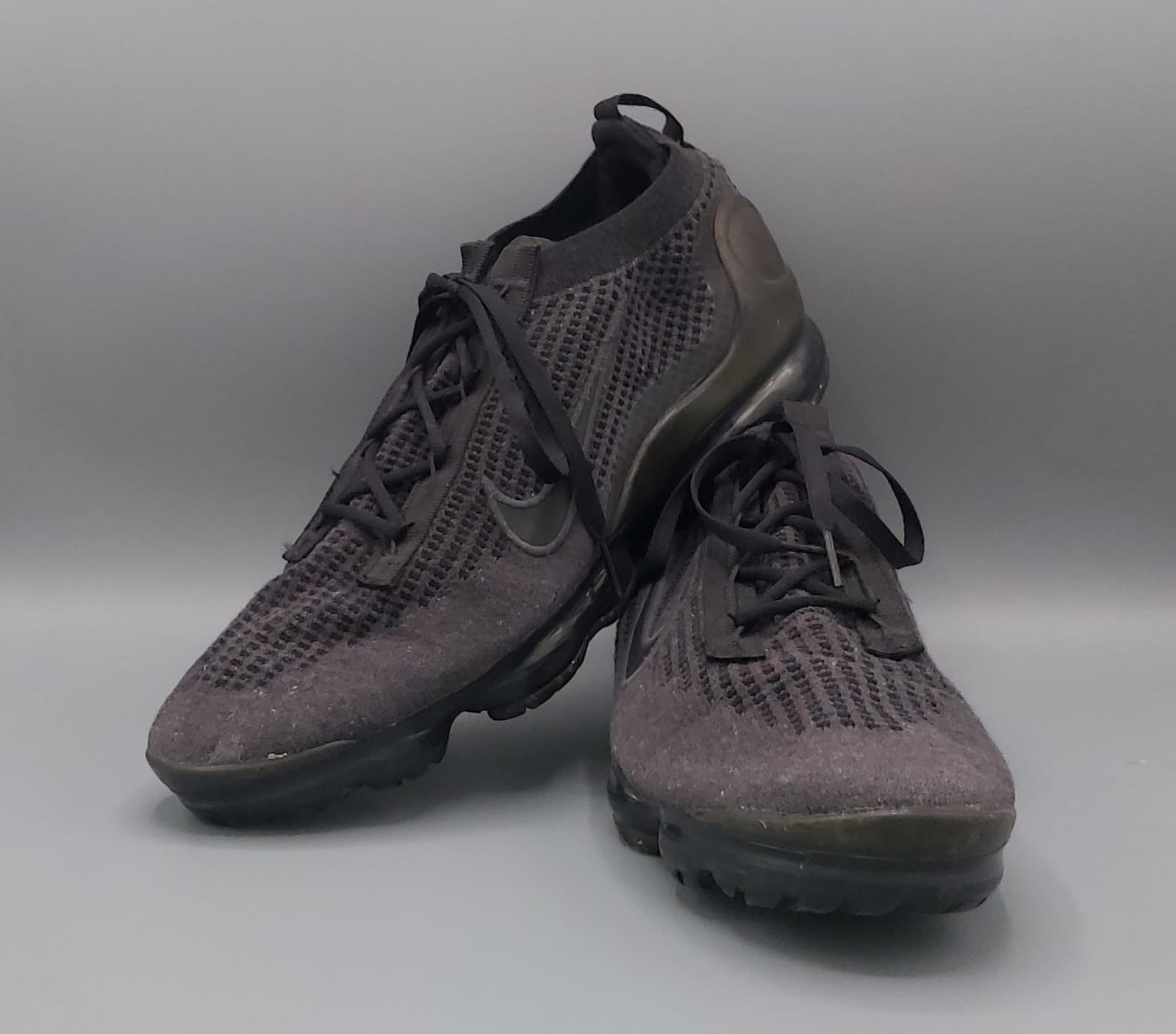 Nike VaporMax running shoes, US 12 UK 11 EUR 46, excellent condition lightweight air cushioning performance footwear.