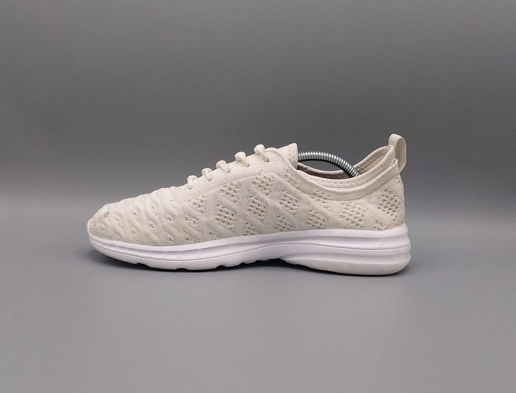 Joomra white women sneakers, UK 41, premium condition lightweight white casual footwear.