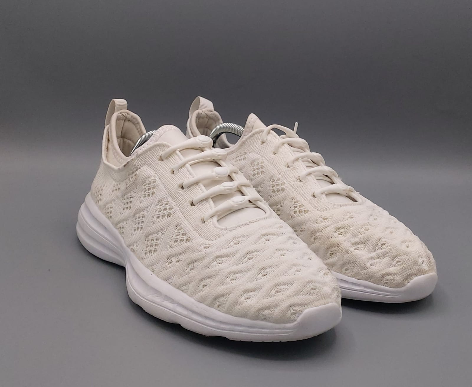 Joomra white women sneakers, UK 41, premium condition lightweight white casual footwear.