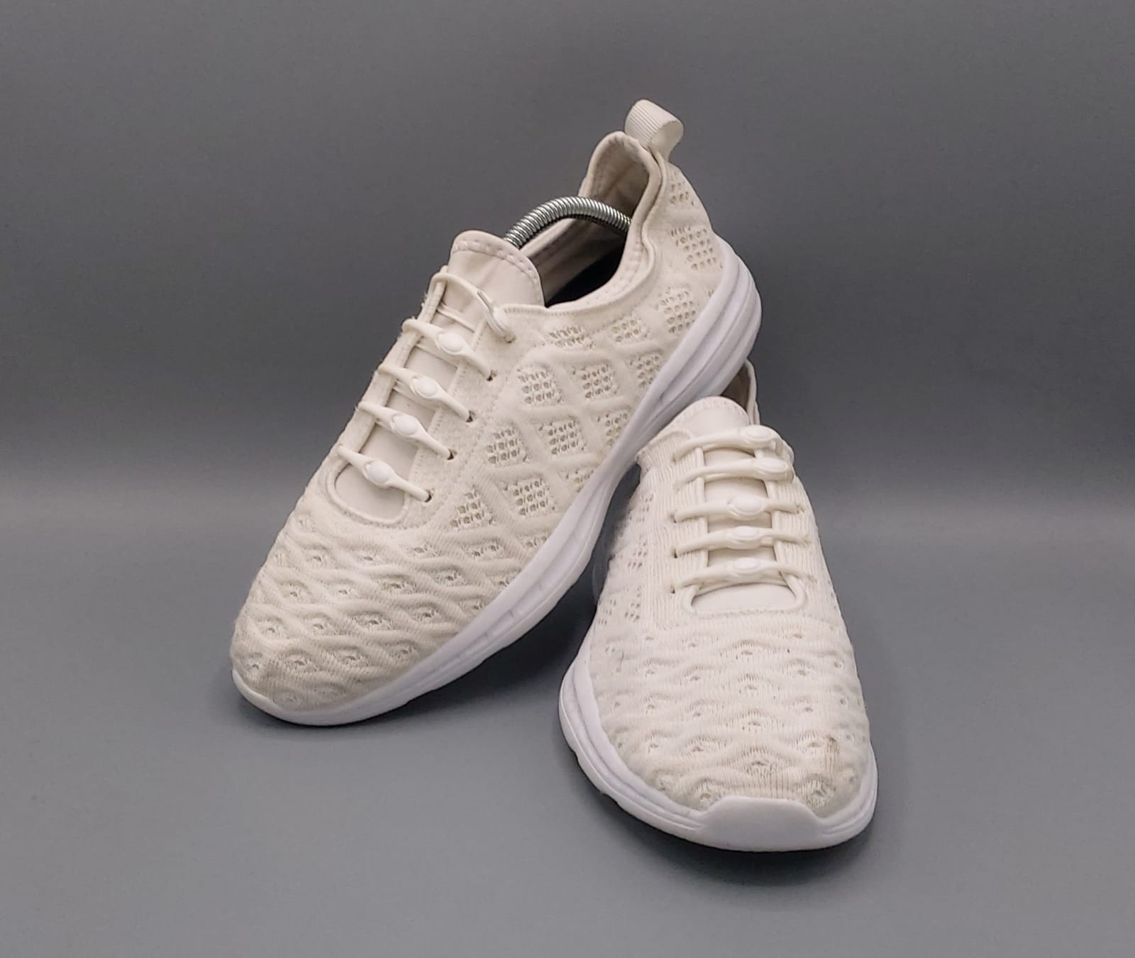 Joomra white women sneakers, UK 41, premium condition lightweight white casual footwear.