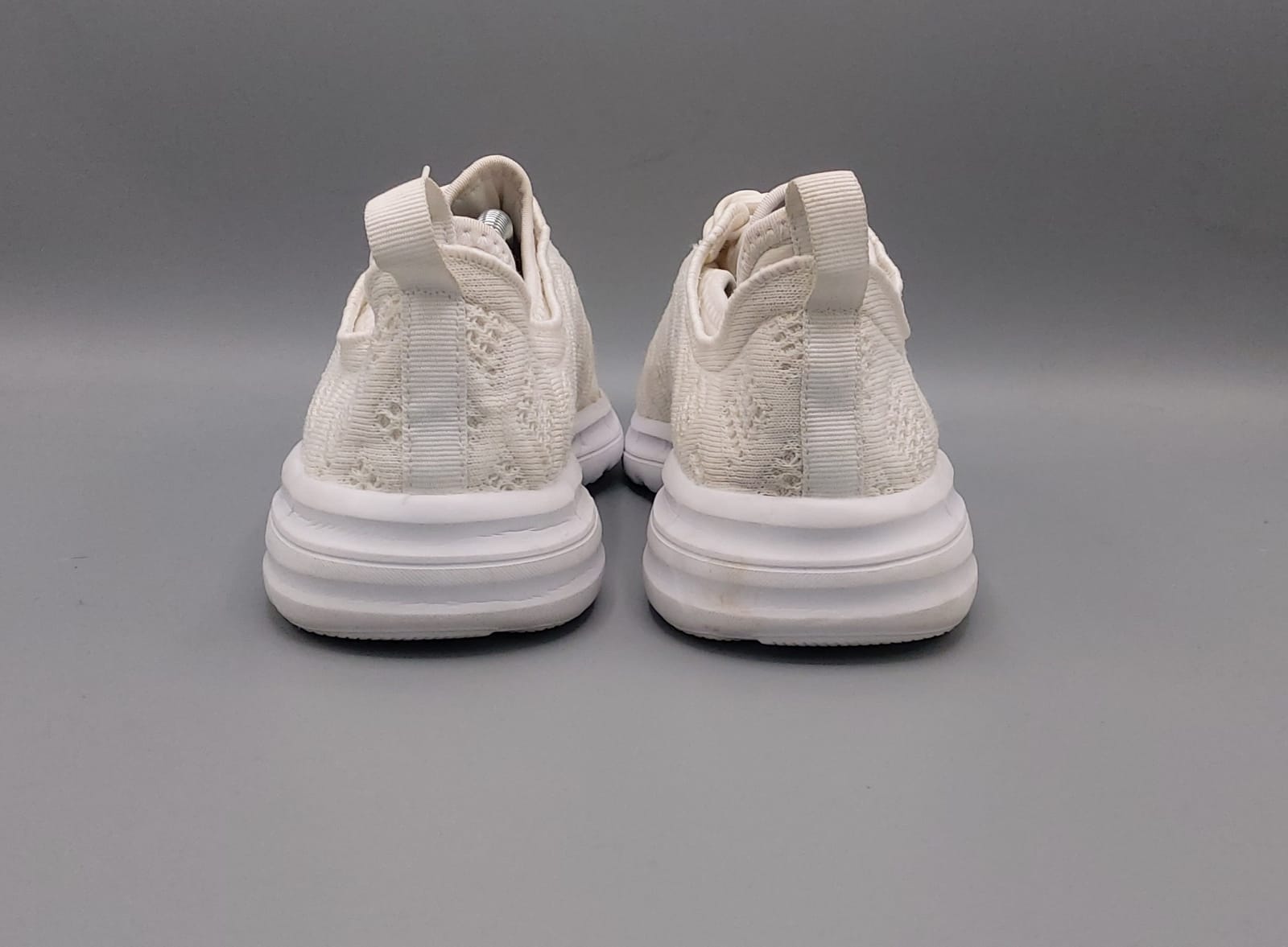 Joomra white women sneakers, UK 41, premium condition lightweight white casual footwear.