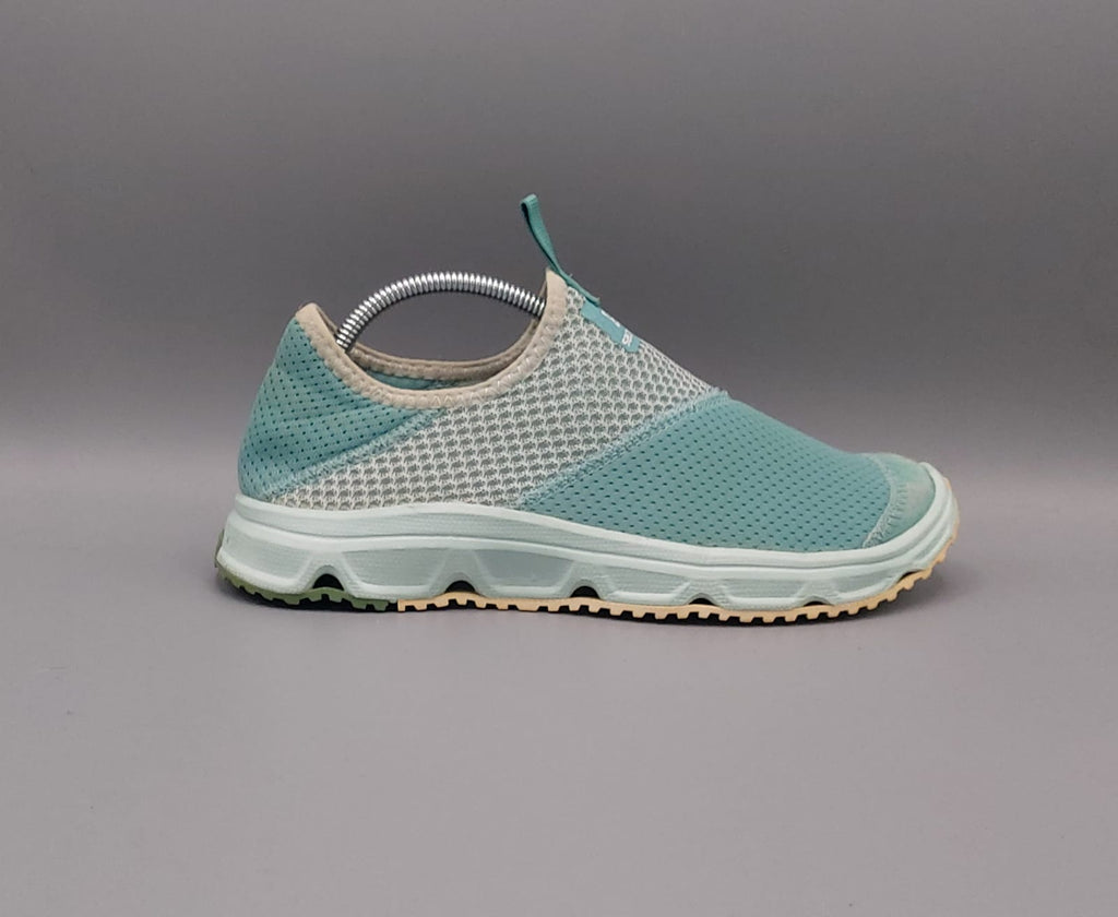 Salomon RX Relax Moc shoes, US 8.5 UK 7 EUR 40.5, excellent condition lightweight recovery slip-on footwear.
