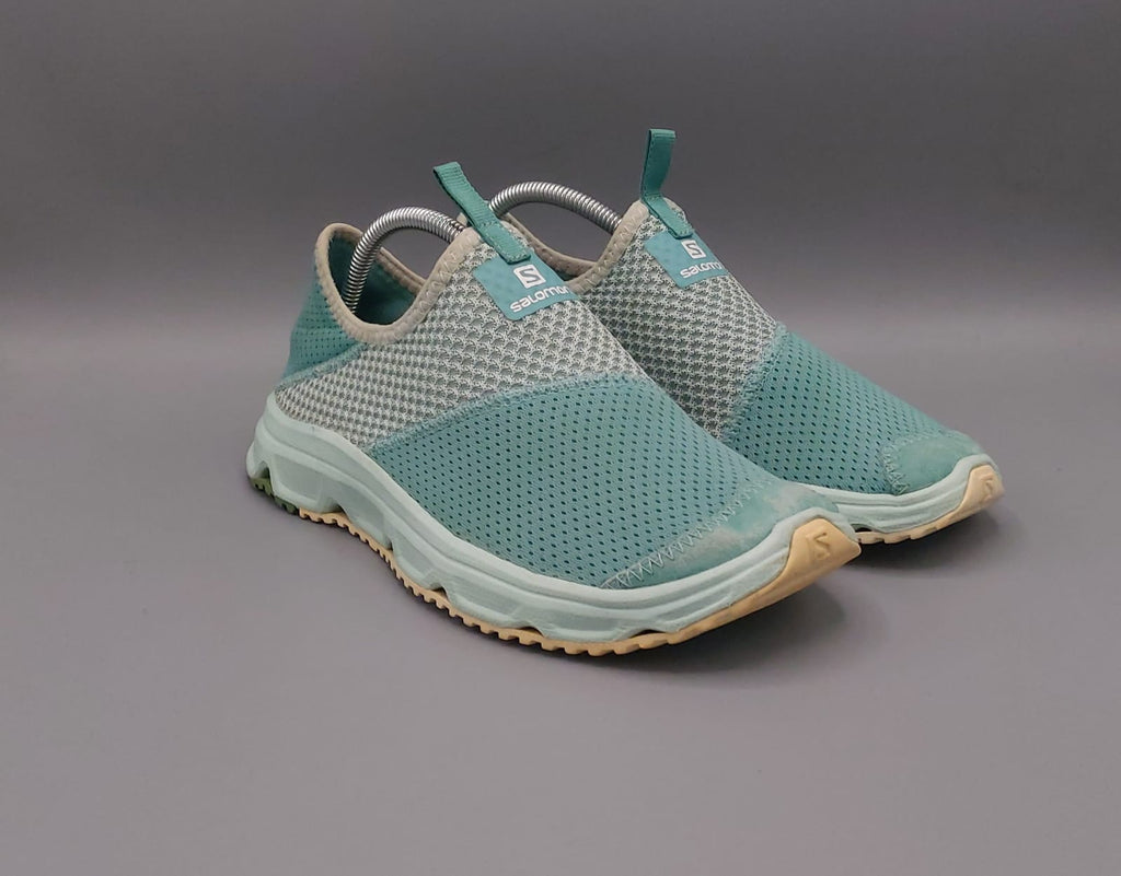 Salomon RX Relax Moc shoes, US 8.5 UK 7 EUR 40.5, excellent condition lightweight recovery slip-on footwear.